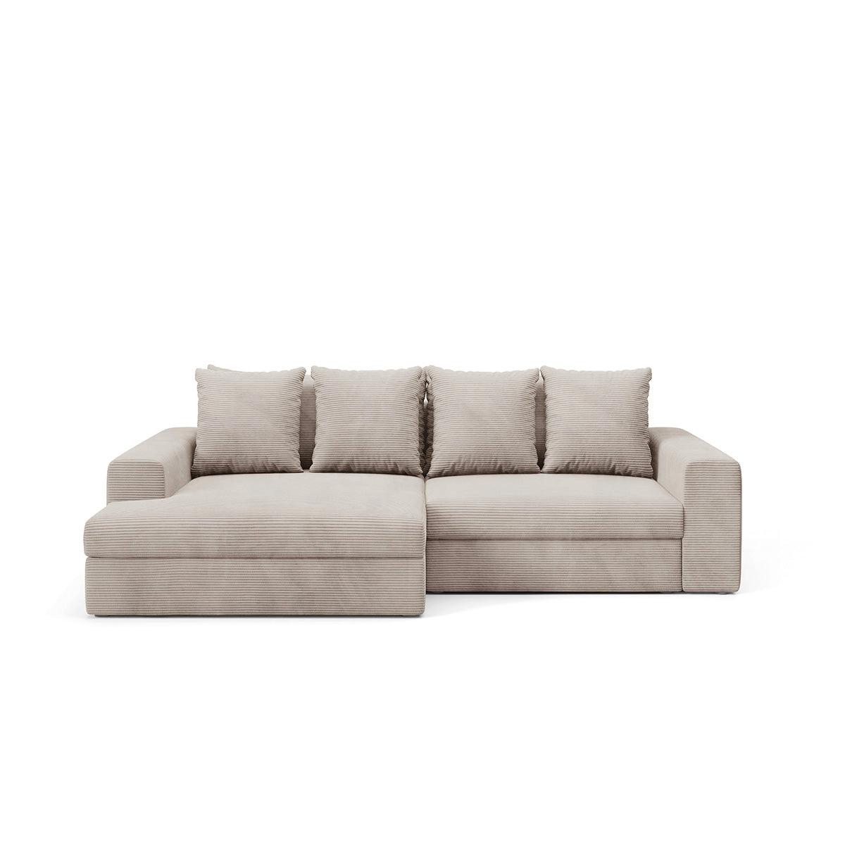 ECKSOFA Paola 3 Sitzplätze Taupe - Taupe, Holz (272/167cm) - Petits-meubles