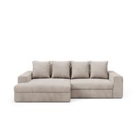 ECKSOFA Paola 3 Sitzplätze Taupe - Taupe, Holz (272/167cm) - Petits-meubles