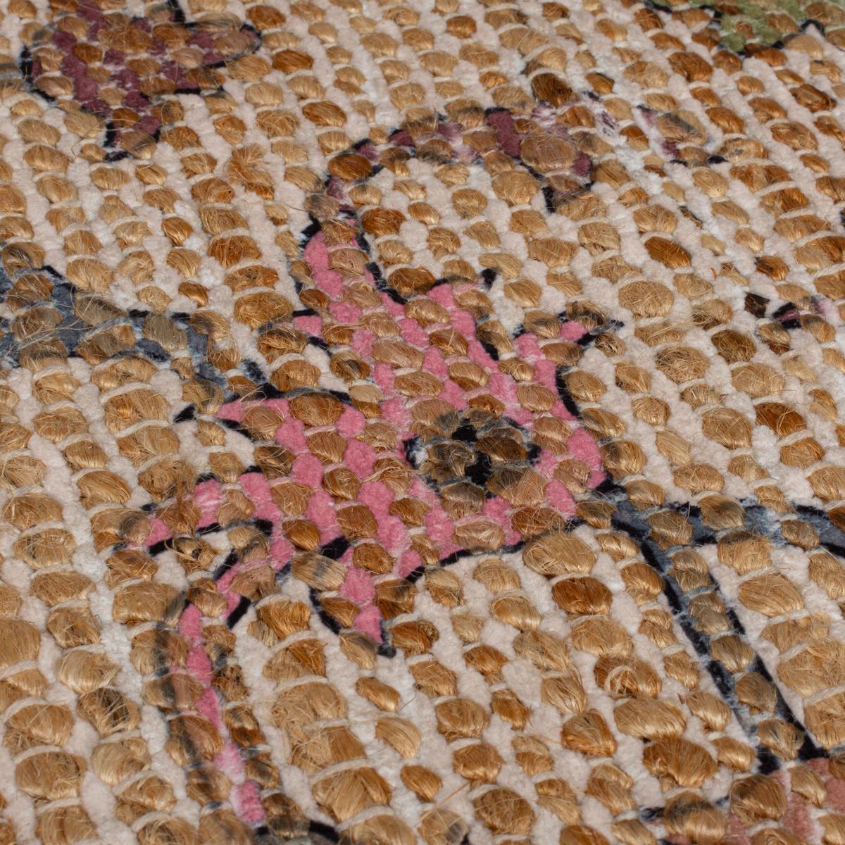 JUTETEPPICH AVILL, orientalisch, Rosa, 60 x 230 cm - Rosa, Textil (230/60cm) - KADIMA DESIGN