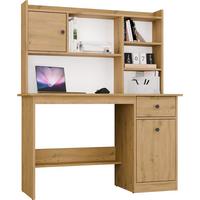 SCHREIBTISCH Weiß 120/145/45 - Eiche Artisan, Holzwerkstoff (90/50/145cm) - RAUMHIRSCH FURNITURE
