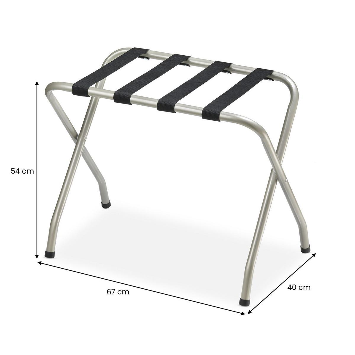 KOFFERSTÄNDER LUGGAGE champagne - Champagner, Metall (67/54/40cm) - IDIMEX