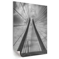 POSTER - 29x42 cm - Sample - Moderne Brücke - Grau, Textil (29/42/0.1cm) - TULUP