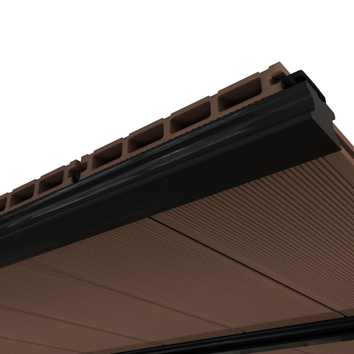 TERRASSENDIELEN WPC Braun 6 m² - Braun, Kunststoff (220/14.6/2.5cm) - Juskys