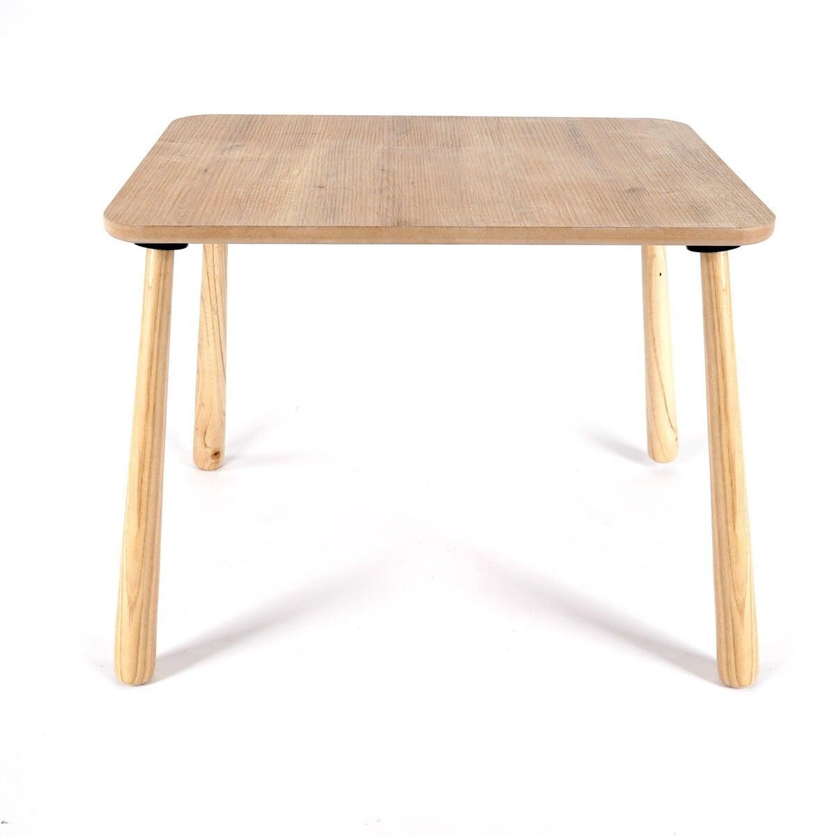 KINDERTISCH mit massivholzbeinen 60/45/54 cm - Eichefarben, Holzwerkstoff (60/48/46cm) - Calicosy