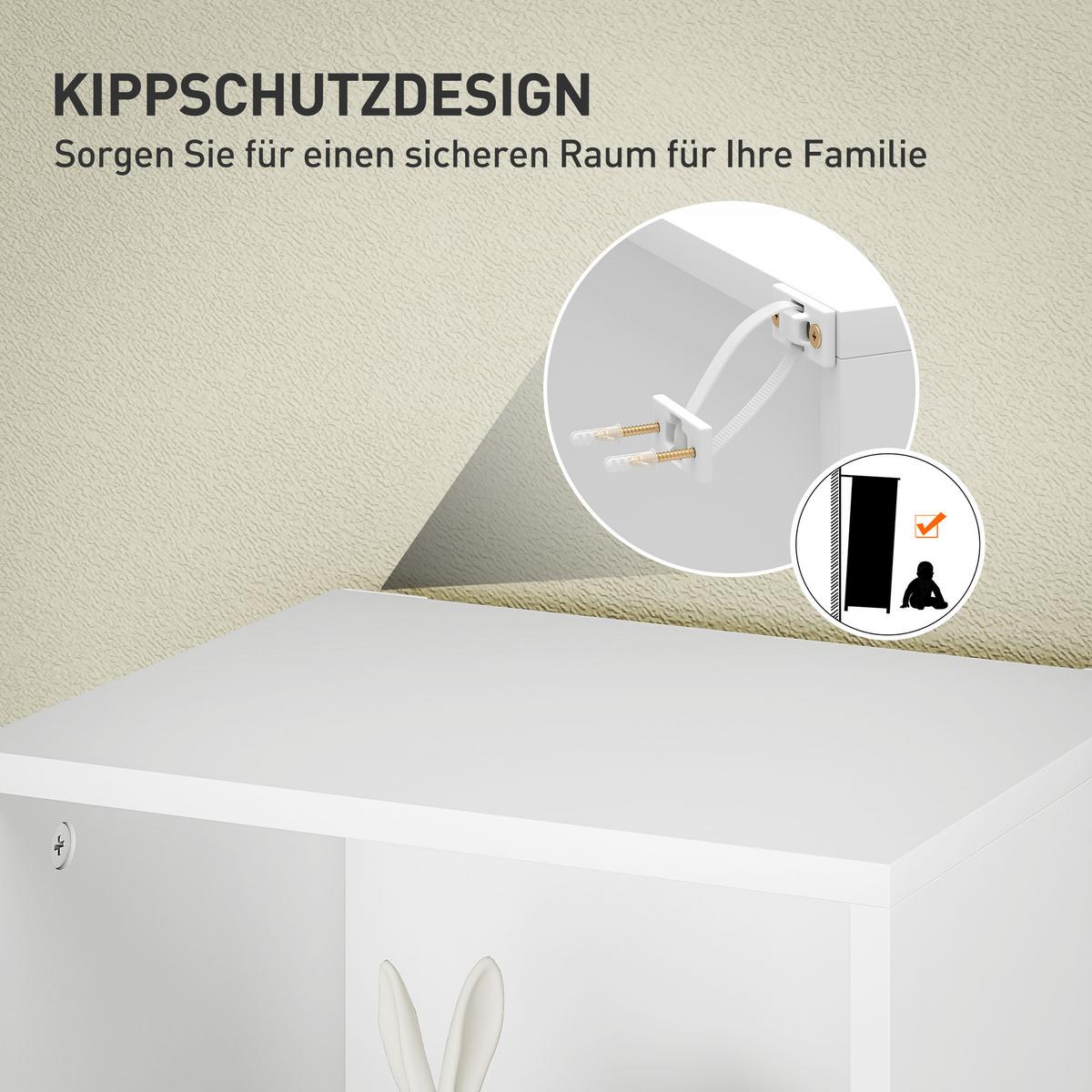 BÜCHERREGAL, Standregal mit 5 Ebenen, Verstellbare Ablage für Wohnzimmer - Weiß, Karton (24/133.5/30cm) - HOMCOM