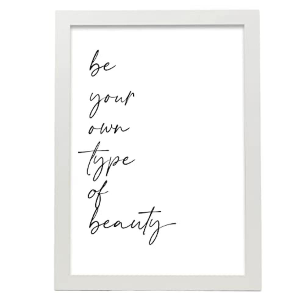 POSTER Inspirierende Kunst – Beauty A3 Weißer Rahmen - Weiß, Papier (29.7/5/42cm) - Nacnic