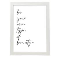 POSTER Inspirierende Kunst – Beauty A3 Weißer Rahmen - Weiß, Papier (29.7/5/42cm) - Nacnic