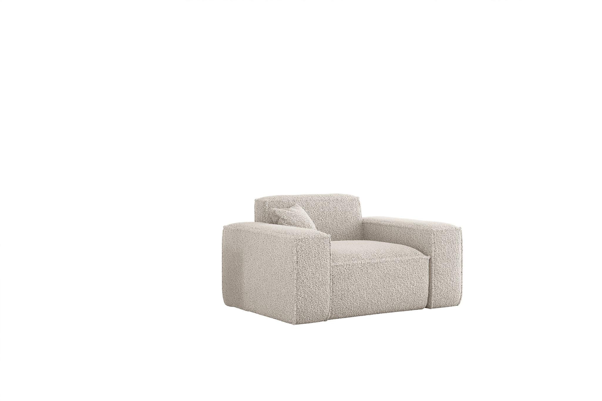 SESSEL Celes Premium In Sven - Weiß, Holzwerkstoff/Textil (121/73/90cm) - Fun Möbel