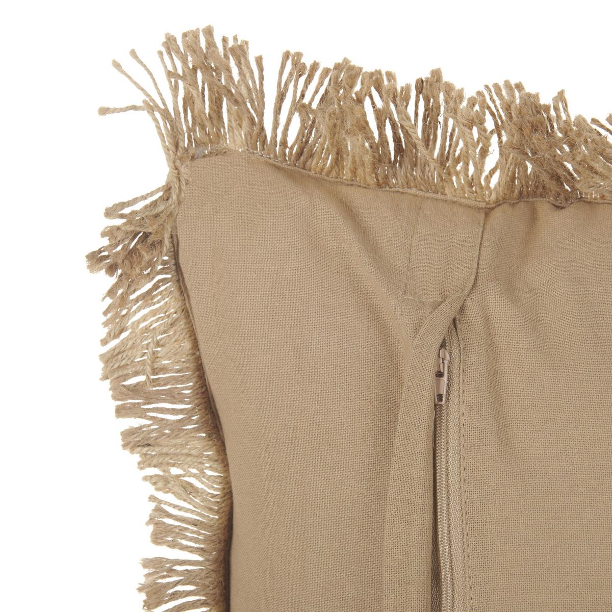 DEKOKISSEN 2er-Set Beige 45/45 cm Cirsium - Beige, Naturmaterialien (45/45cm) - Beliani