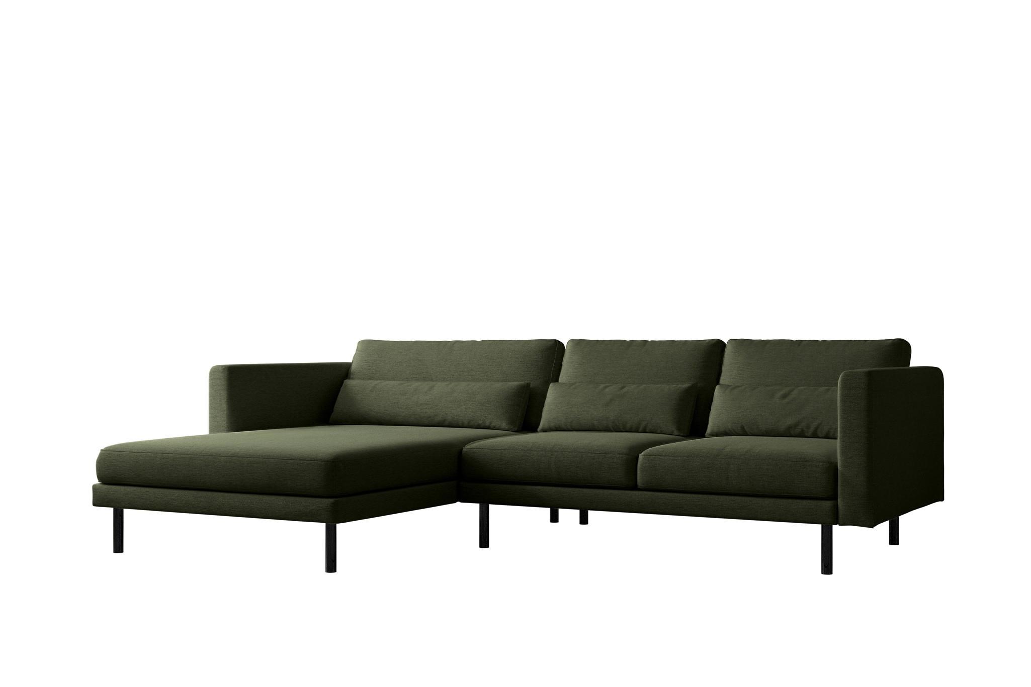 ECKSOFA Agada In Verita - Grün, Holzwerkstoff/Textil (281/174cm) - Fun Möbel