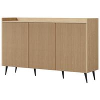 SIDEBOARD Arysa in Frühlings-Eiche Hellbraun 92/150/41 cm - Eichefarben/Schwarz, Holzwerkstoff/Metall (150/92/41cm) - WFL GROUP