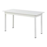 ESSTISCH - Weiß, Holzwerkstoff/Metall (60/140/75cm) - [en.casa]