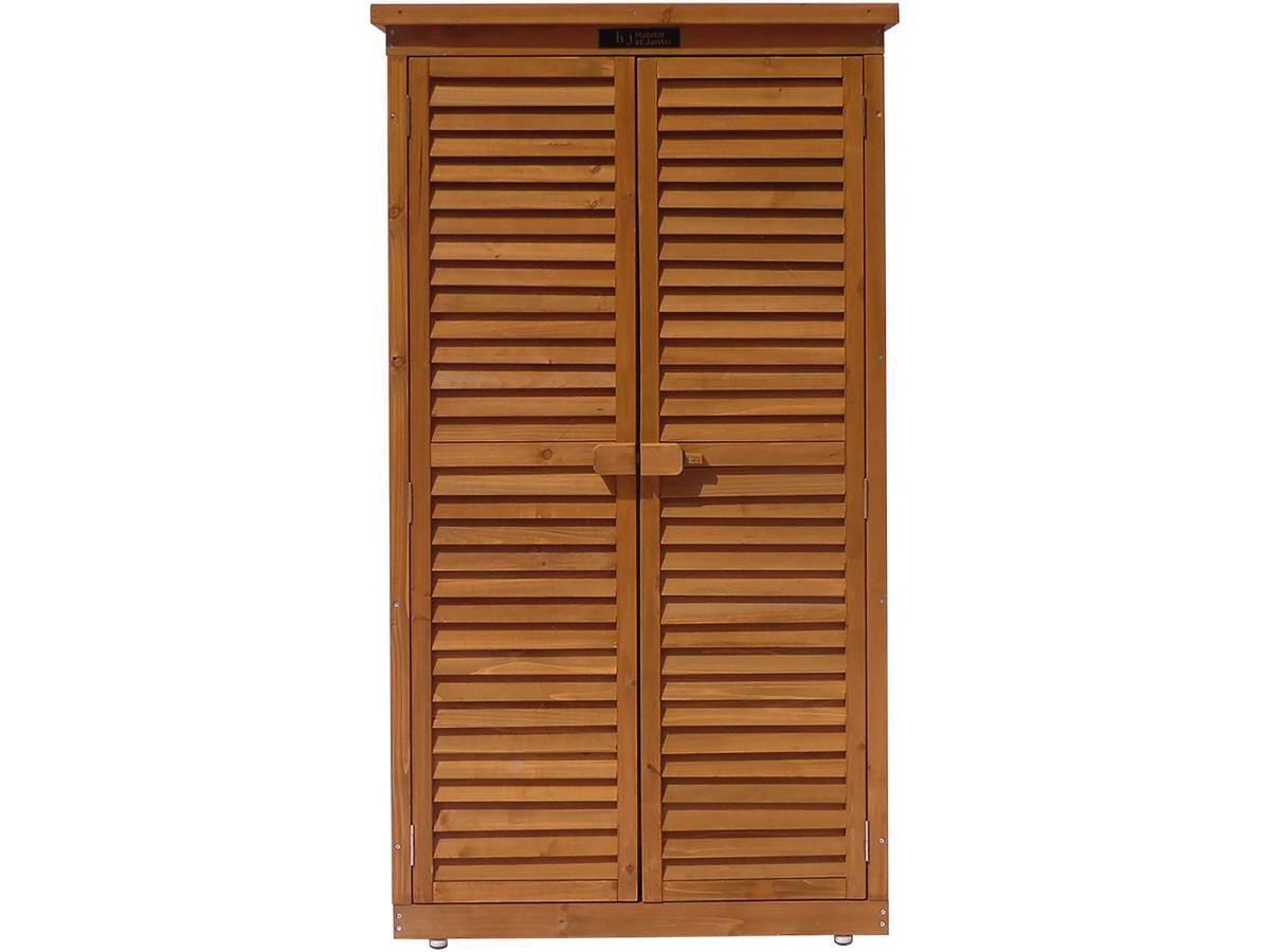 GARTENSCHRANK - GARTENTRUHE space Braun - Braun, Holz (46/160/87cm) - Habitat Garten