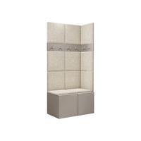 GARDEROBEN-SET Orion I - Kaschmir/Creme, Holzwerkstoff/Kunststoff (84/186/46cm) - MIRJAN24