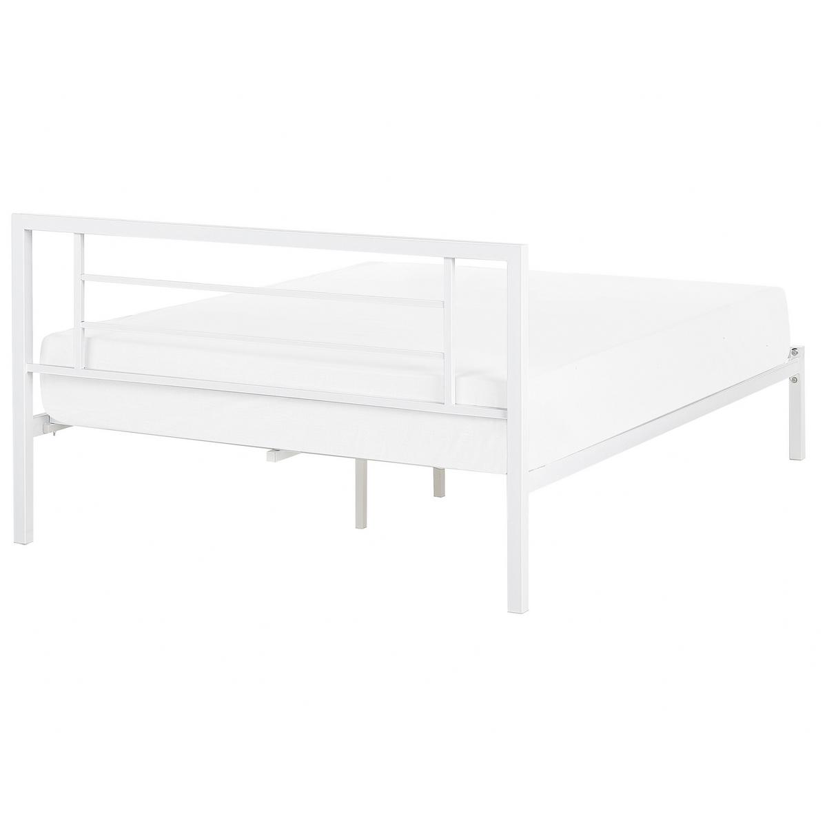 METALLBETT 140/200cm Weiß Cusset - Weiß, Metall (140/200cm) - Beliani