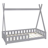 KINDERBETT Tipi 80x160 cm Hellgrau - Hellgrau, Holz (80/160cm) - ML-DESIGN