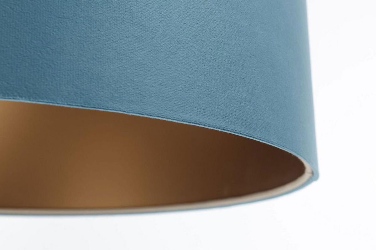 HÄNGELEUCHTE Blau 40/25 cm - Blau/Kupferfarben, Kunststoff (40/0.8/25cm) - ONZENO