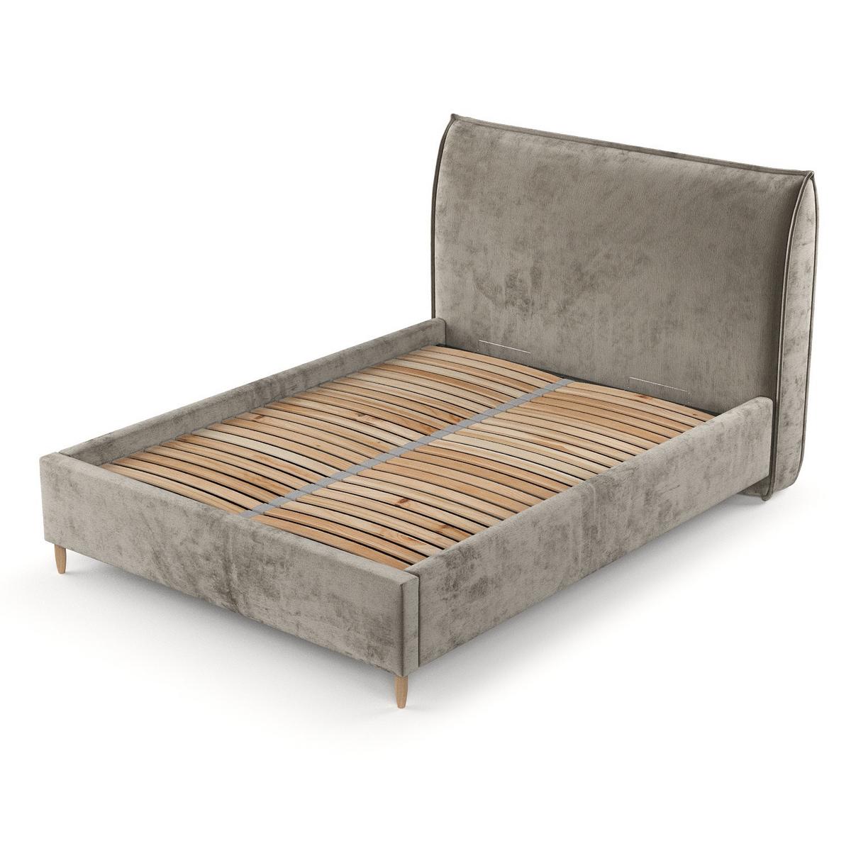 POLSTERBETT Mira 160/200 cm Beige im Lotta Stoff - Beige/Naturfarben, Holz/Holzwerkstoff (160/200cm) - AltaBeds