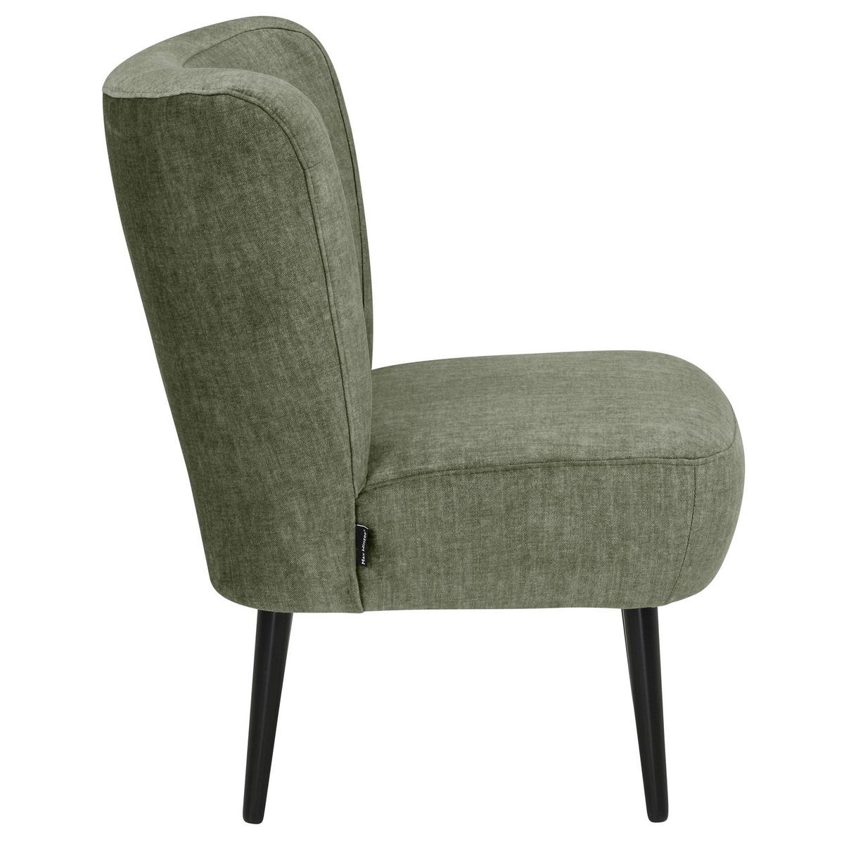 POLSTERSESSEL Kassi Samtvelours dunkelgrün - Dunkelgrün, Kunststoff (68/80/69cm) - 58aufmkessel
