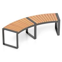 GARTENBANK Belastbarkeit 360kg holzfarbe - Naturfarben, Holz (146/45/58cm) - COSTWAY
