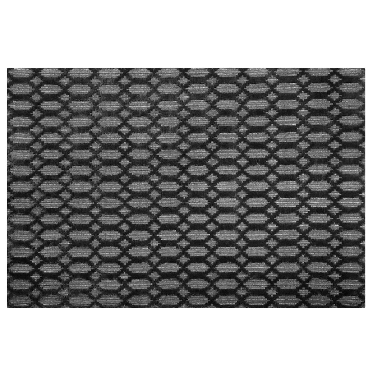 KURZFLOR-TEPPICH Cizre 200/140 cm - Grau, Naturmaterialien (140/200cm) - Beliani