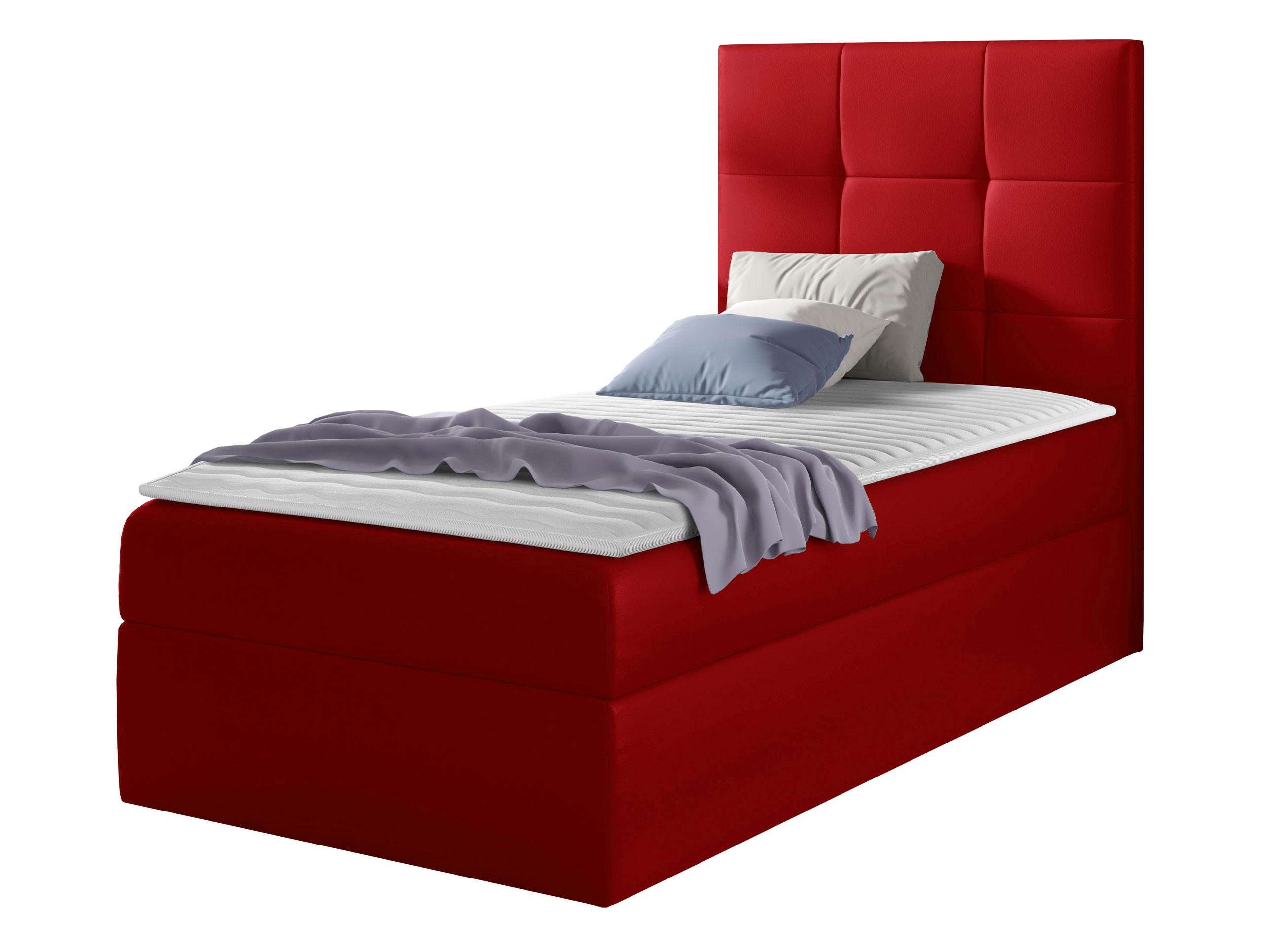 BOXBETT Mini 2, Seite zum Öffnen des Bettkastens: Rechts - H3 - Rot, Holz (90/200cm) - MIRJAN24