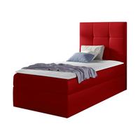 BOXBETT Mini 2, Seite zum Öffnen des Bettkastens: Rechts - H3 - Rot, Holz (90/200cm) - MIRJAN24
