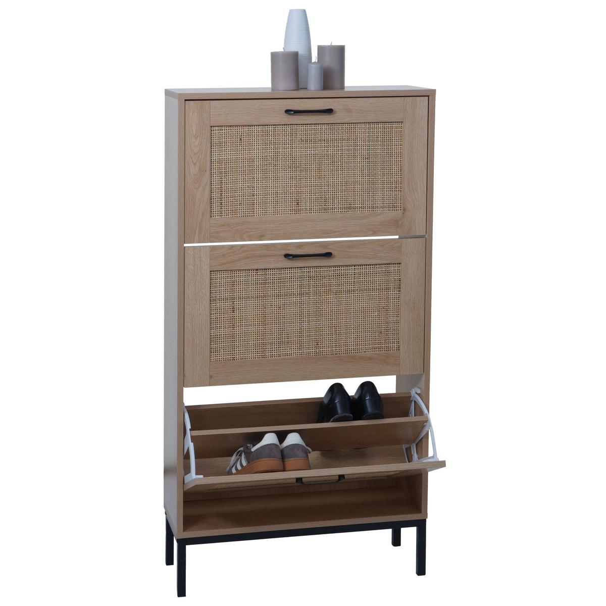 SCHUHSCHRANK Braun - Braun, Holz (63/126/24cm) - MCW