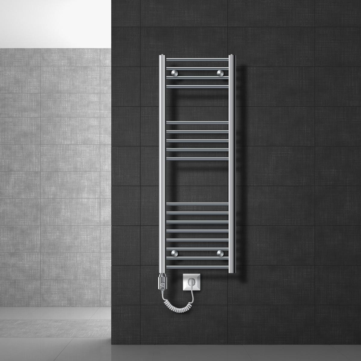 BADHEIZKÖRPER - Chromfarben, Metall (40/120/120cm) - LuxeBath