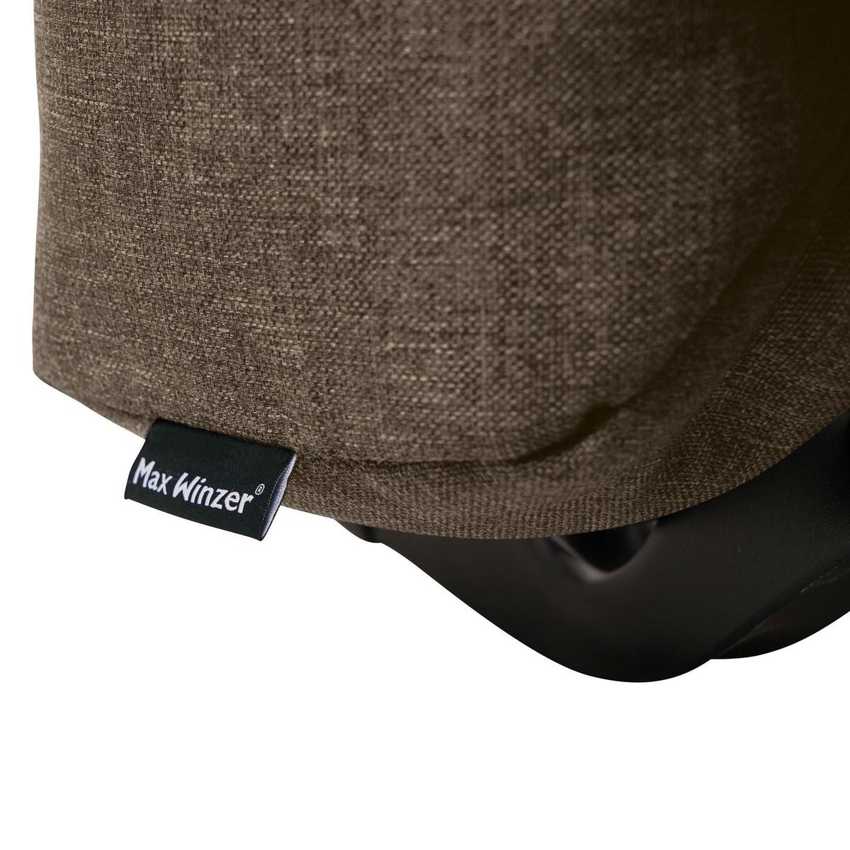 FALTSESSEL Kalomira Bezug Flachgewebe Metall schwarz / sahara - Sahara, Kunststoff (100/85/85cm) - 58aufmkessel