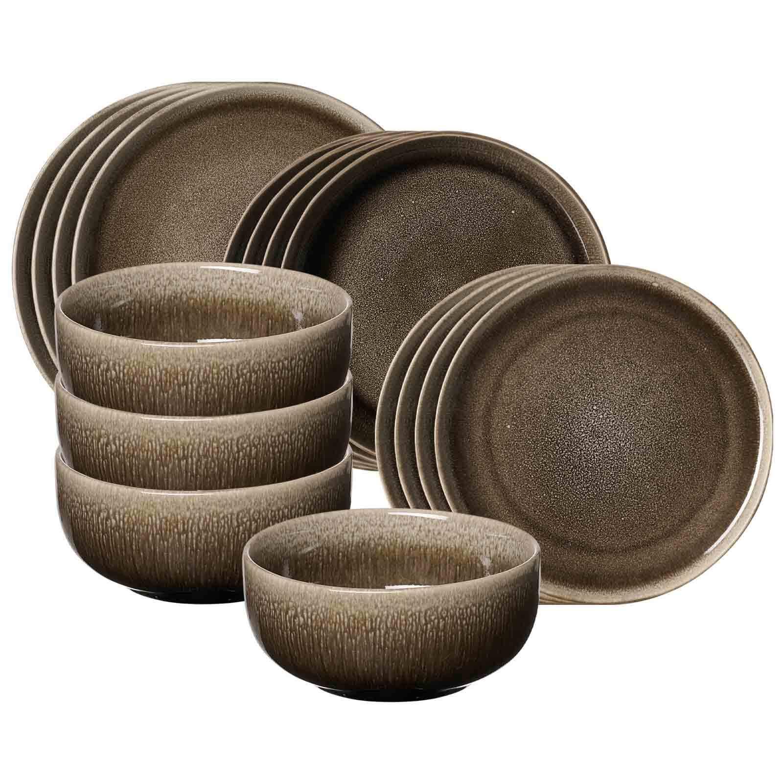 EINSTEIGER-SET Eda braun 16-tlg. - Braun, Keramik (2/2/2cm) - Ritzenhoff Breker