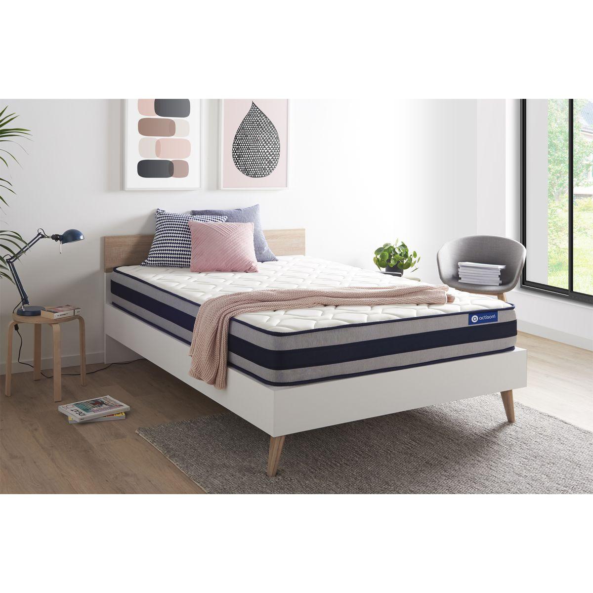 MATRATZE Actilatex ergo Latex und Memory-Schaum 130 x 200 cm h3 - Weiß, Textil (130/200cm) - ACTISOM