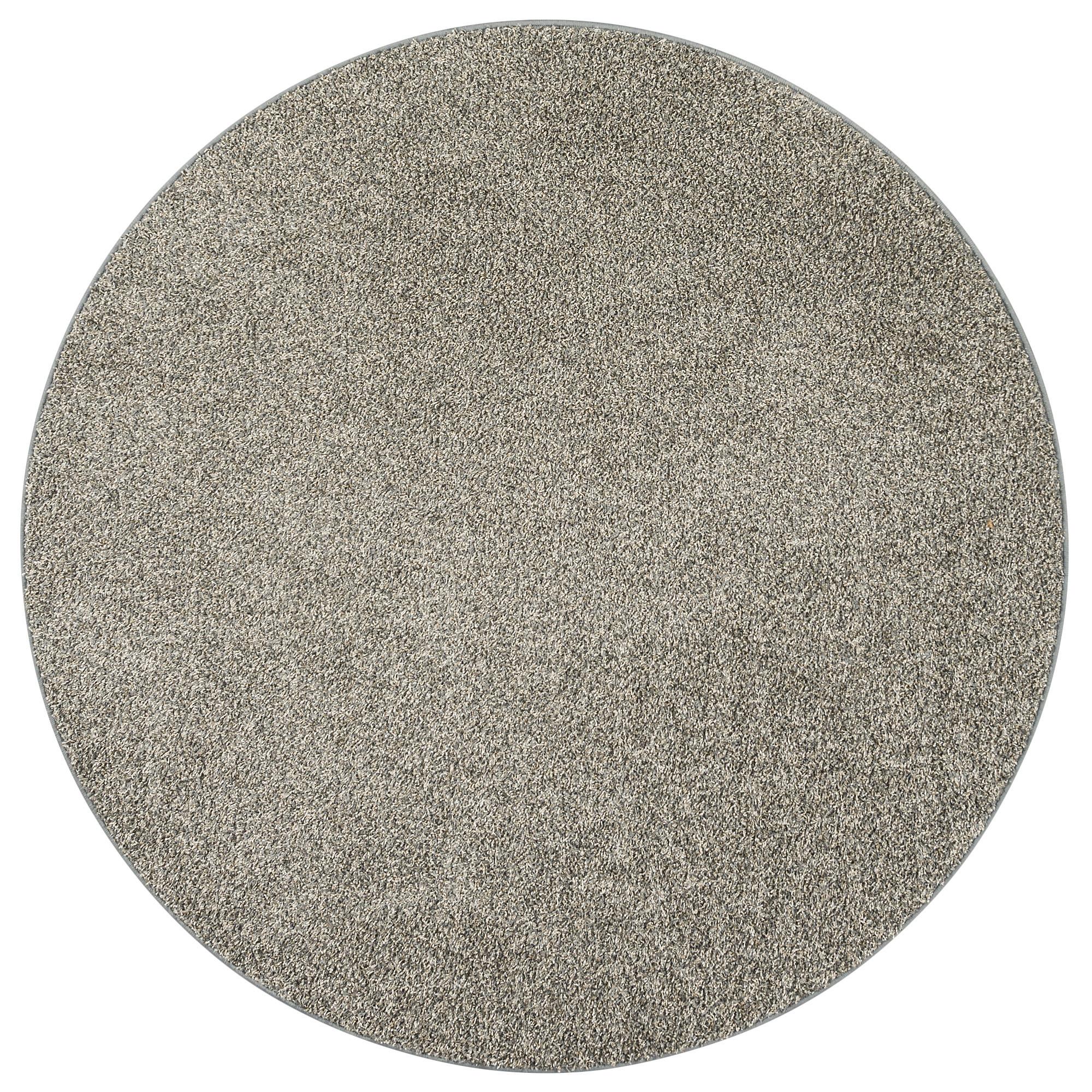 HOCHFLOR VELOURS TEPPICH MONA MIX RUND - Anthrazit, Textil (133/133cm) - Snapstyle