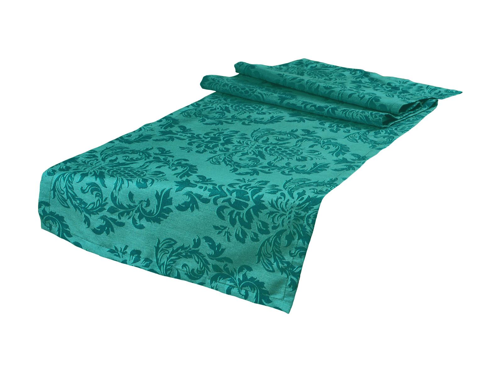 TISCHLÄUFER Epoche petrol-grün 40/150 cm - Petrol, Textil (40/150cm) - beties Heimtextil
