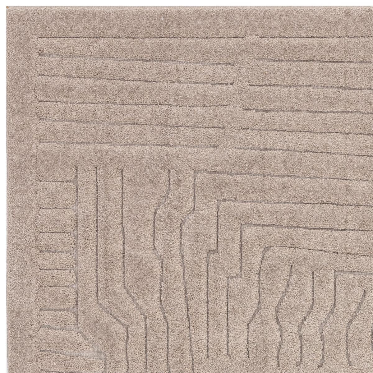 TEPPICH EDEN-Carlisle, geometrisch-abstrakt, Taupe, 120 x 170 cm - Braun, Textil (170/120cm) - KADIMA DESIGN