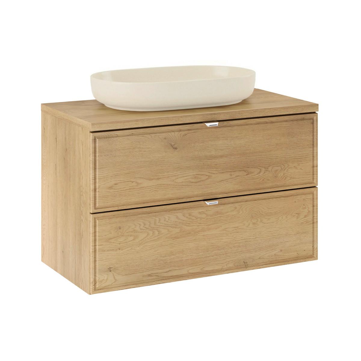 WASCHTISCH 80cm Elias Holz - Braun, Holzwerkstoff (80/52.2/46cm) - Petits-meubles