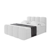 BOXBETT mit Matratze H4 und Lattenrost - NINA-Z - 120x200 cm - Weiß - Weiß, Holzwerkstoff (120/200cm)
