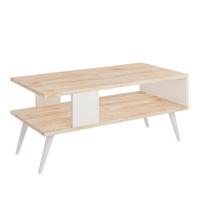 COUCHTISCH Lycksele 90/45/40 - Eichefarben, Holzwerkstoff/Kunststoff (45/90/40cm) - [en.casa]
