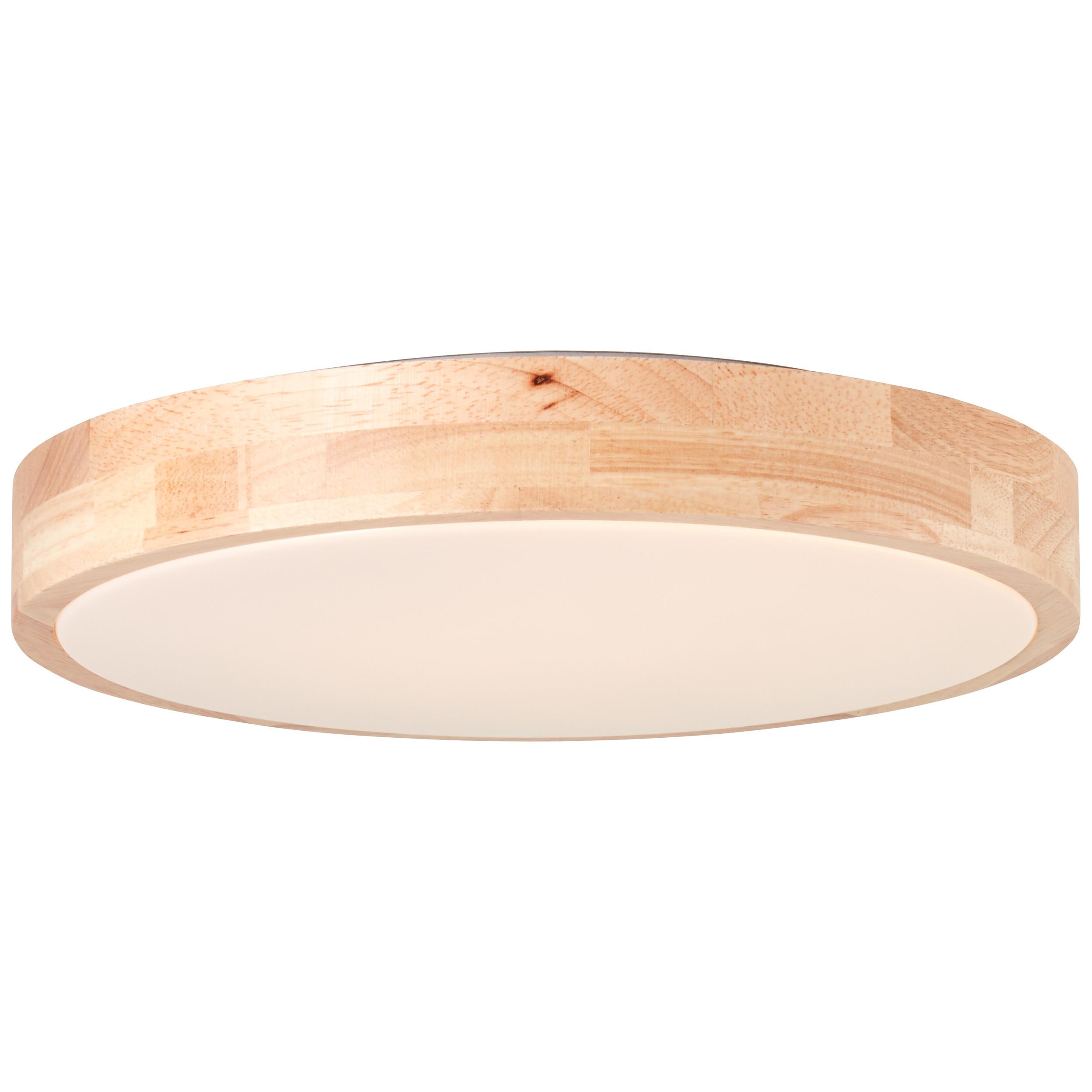 DECKENLEUCHTE Moreen G99636/45 - Hellbraun, Holz (34/34/6.5cm) - Brilliant