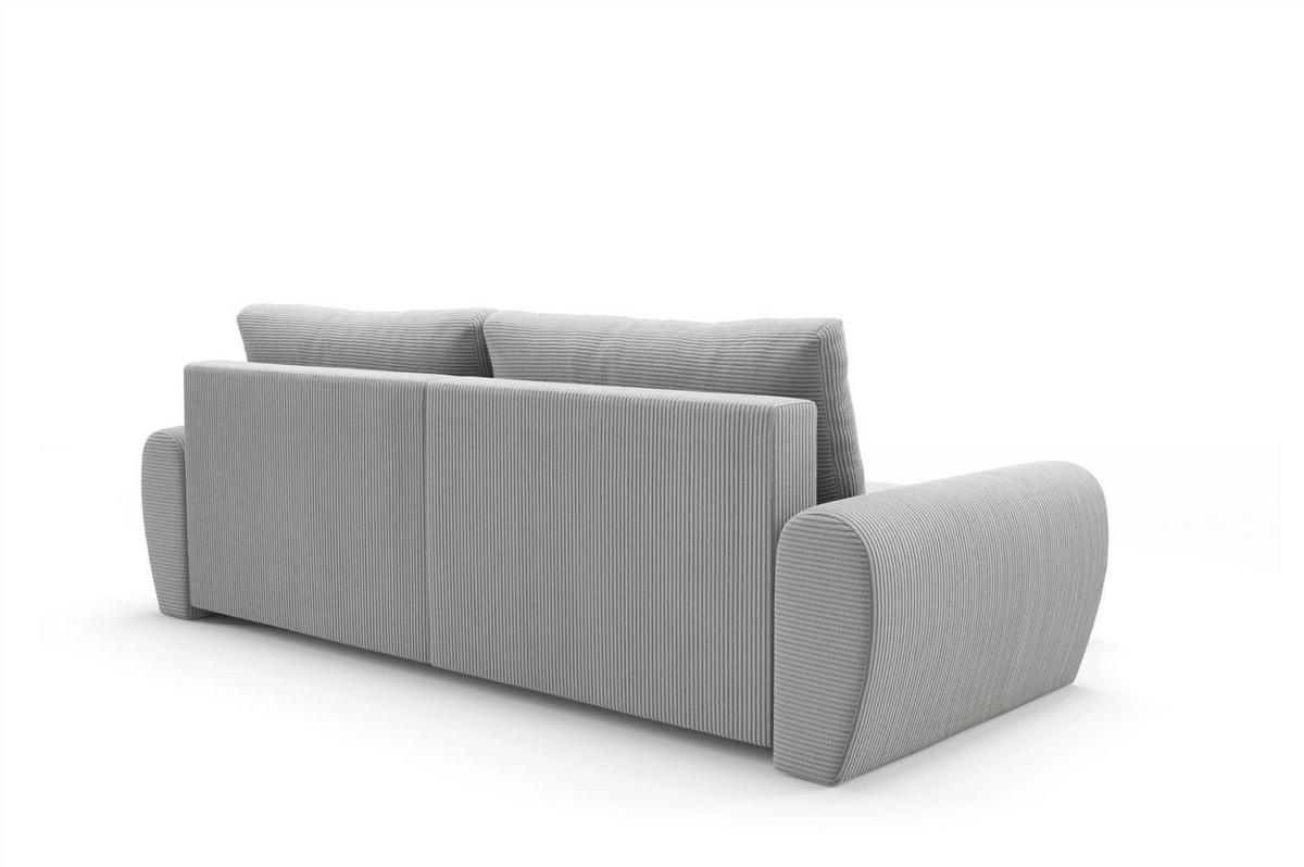 ECKSOFA Galan Mit Schlaffunktion - Hellgrau, Holzwerkstoff/Textil (253/153cm) - Fun Möbel