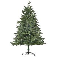 KÜNSTLICHER Weihnachtsbaum Tannenbaum zusammenklappbar und abnehmbar Grün - Grün, Kunststoff (150cm) - HOMCOM