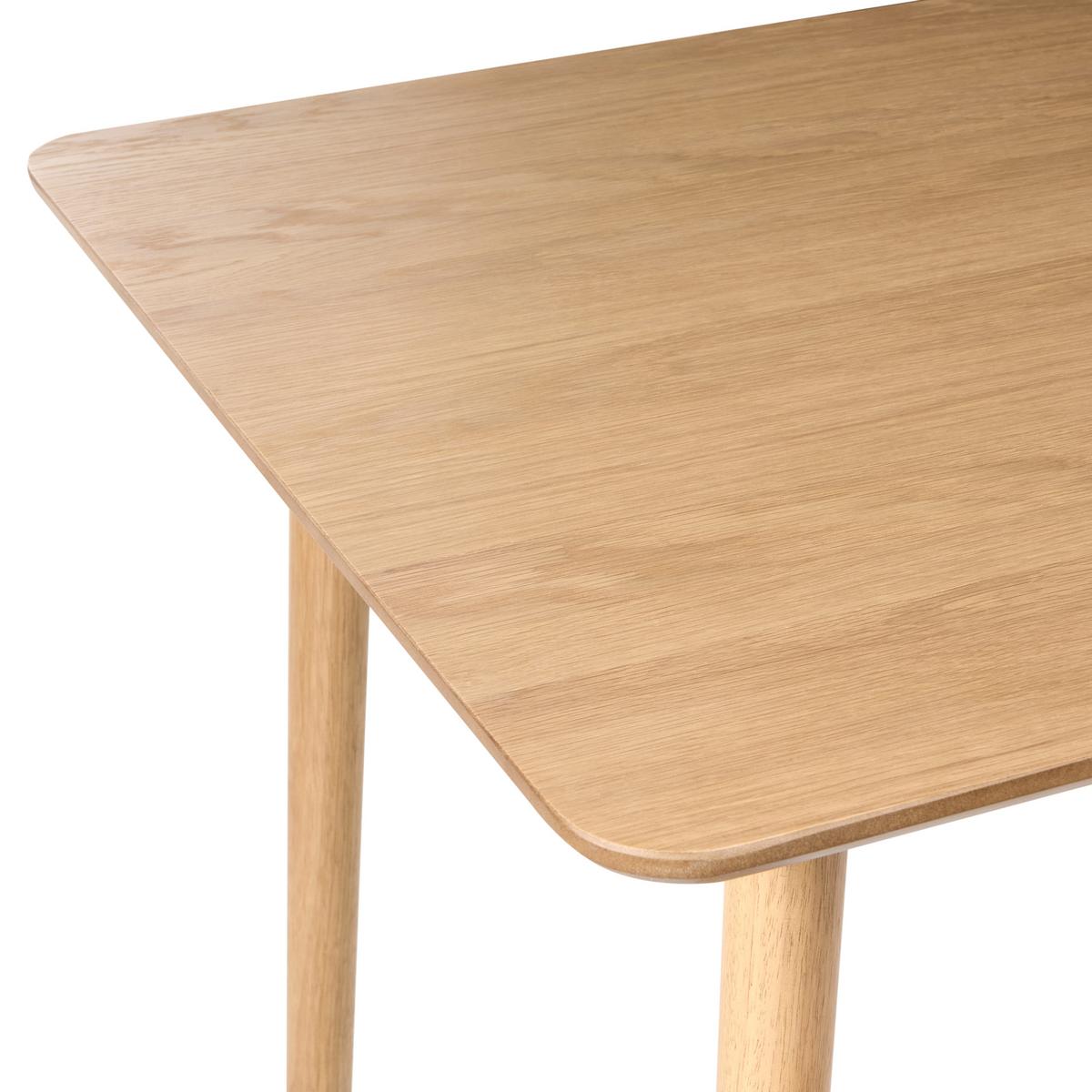 ESSTISCH Helle Eiche 140/80 cm Elvyn - Hellbraun, Holzwerkstoff (140/80/74cm) - Beliani