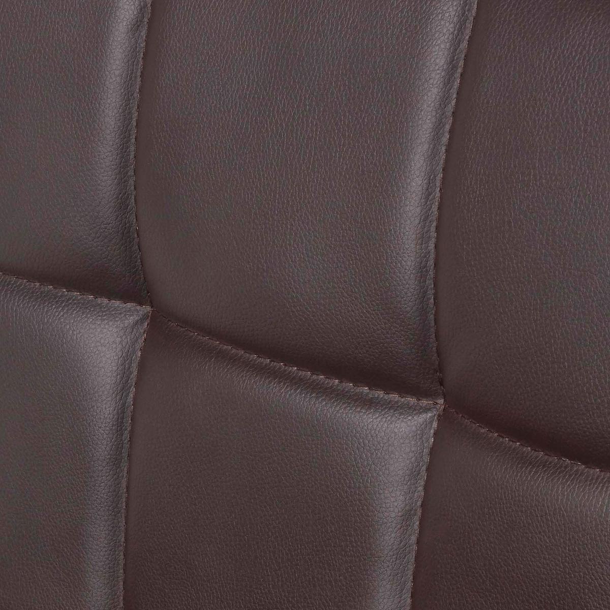 BARSTUHL Bramley mit Lehne, Kunstleder, drehbar & höhenverstellbar - Braun, Textil (44/113/44cm) - Homescapes