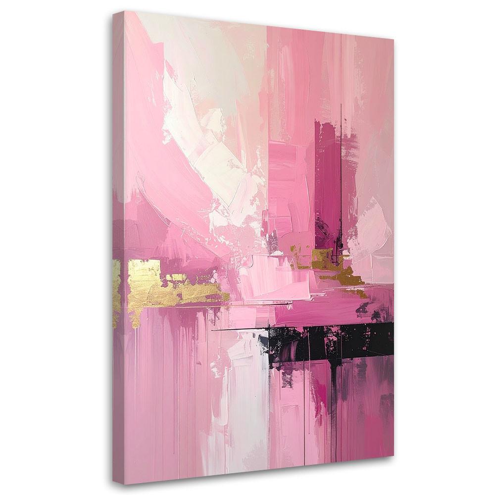LEINWANDBILD, Rosa moderne Abstraktion - Rosa, Textil (20/30cm) - Feeby