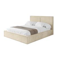 POLSTERBETT mit Bettkasten und Lattenrost, Boxbett ohne Matratze - EMMI 180x200 Beige - Ecru, Holzwerkstoff/Textil (180/200cm) - ALTDECOR