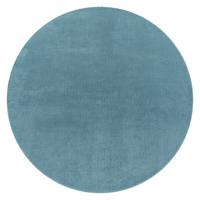 FLACHWEBETEPPICH Türkis Ø 120 cm - Türkis, Kunststoff (120/120cm) - TT Home
