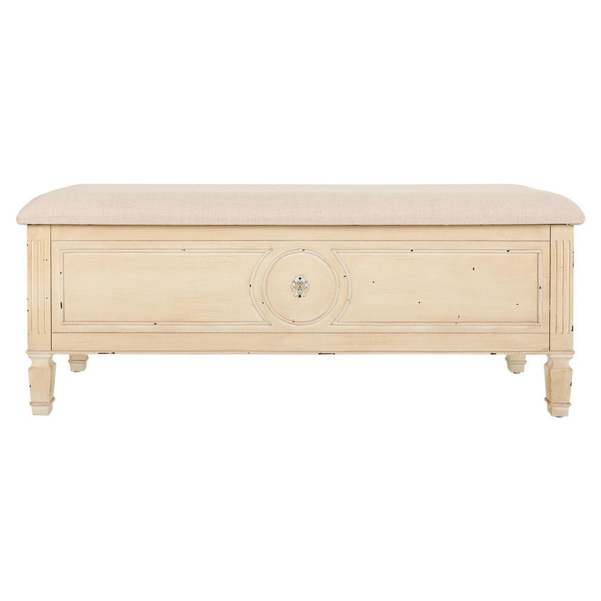 BANK aus Holz 120x43x48 cm - Beige, Holz (120/48/43cm) - Wanderlust