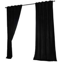 VORHANG 2ER SET MILANO HxB 280x135 cm Schwarz - Schwarz, Textil (135/280cm) - Gardinenbox