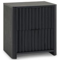 NACHTTISCH ELLA schwarz - Schwarz, Holzwerkstoff (45/50/39cm) - IDIMEX