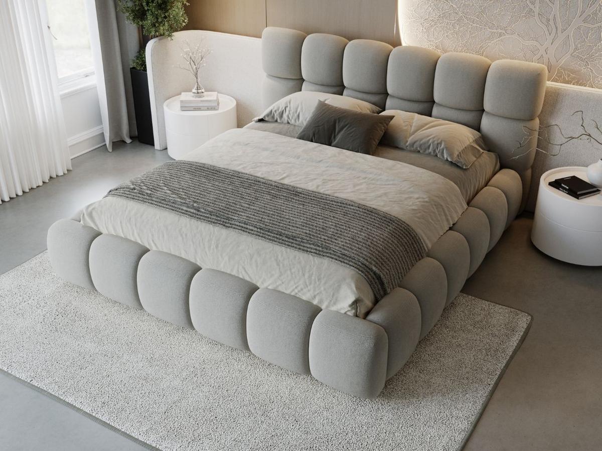 POLSTERBETT Modo 160x200 Grau - Grau, Textil (160/200cm) - Graingold